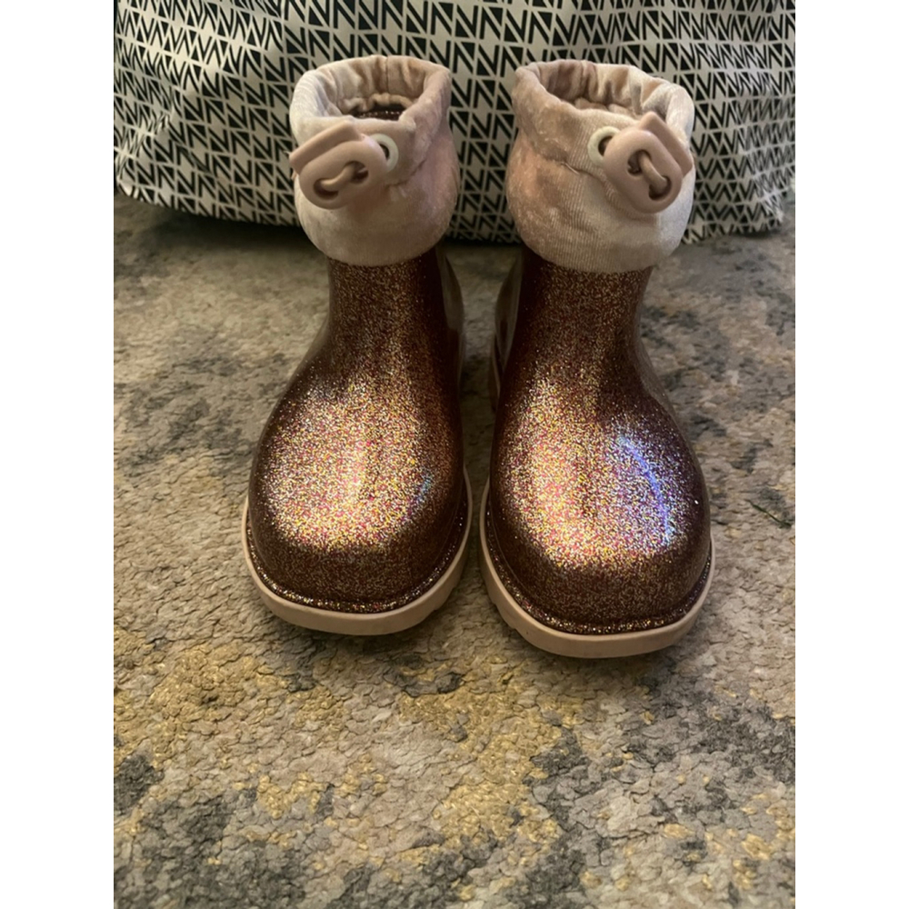Mini Melissa glitter boots size 10